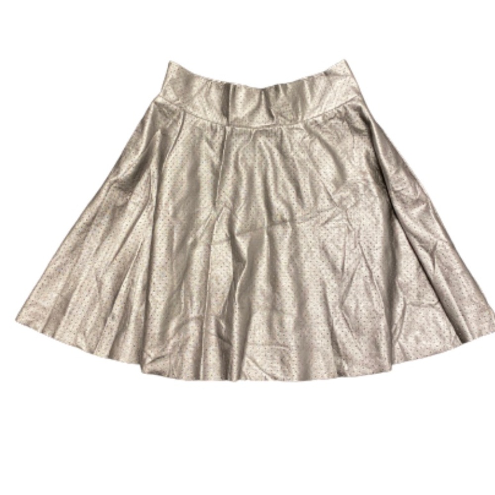 Cheryl Creations | Stylish Lined Metallic Pleated Skirt / Bottom